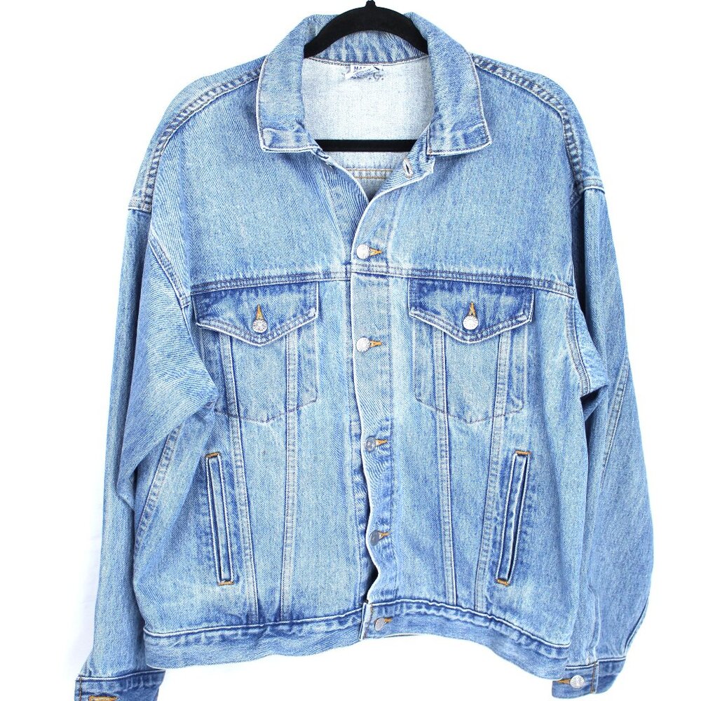 Disabled American Veterans Denim Trucker's Jean Jacket Durable Size M USA VTG